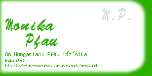 monika pfau business card